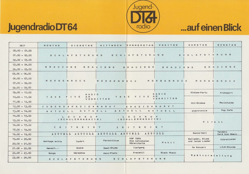 DT64-Programmschema ab 01.04.1990